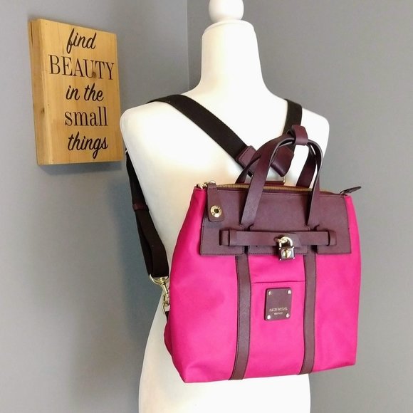 henri bendel Handbags - Henri Bendel Jetsetter Convertible Backpack pink